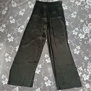 Sita Murt  High Waisted Wide Leg Satin Flowy Pants